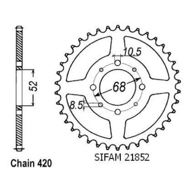 Rozeta pro Kawasaki-Suzuki 21852CZ43
